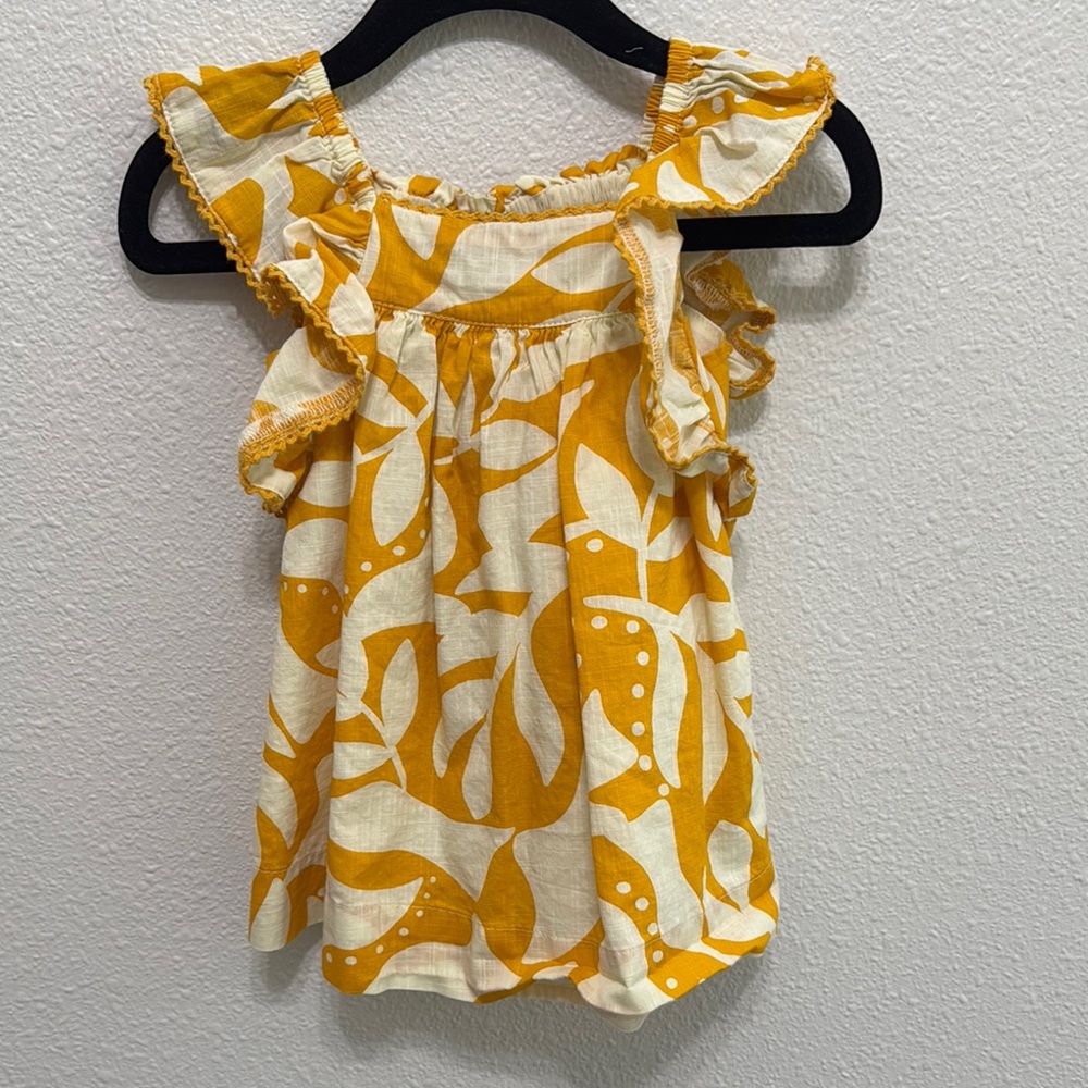 GAP Kids Yellow and White Casual Dress